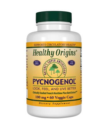 HEALTHY ORIGINS PYCNOGENOL VEG CAPS,100MG, 60 CAP - Buy Online on GoSupps.com