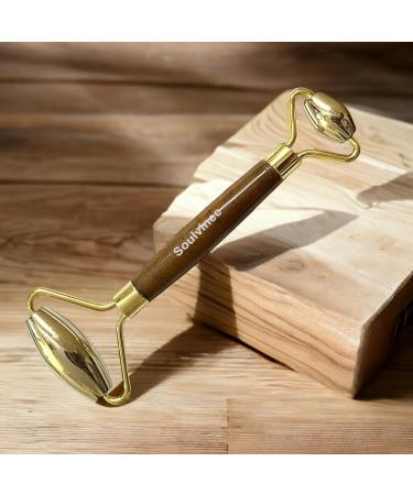 Buy Bronze Kansa Metal Face Roller Massage Tool - Enhance Skin Wellness | Fast International Shipping - Buy Online on GoSupps.com