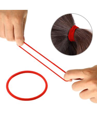 200-Piece No-Metal Hair Elastics Hair Ties Ponytail Holders Bands - Multicolor - Buy Online on GoSupps.com