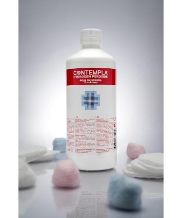 Hydrogen Peroxide CONTEMPLA H2O2 Hydrogen Peroxide 3 Percent 3% 10 Vols 500ml - Buy Online on GoSupps.com