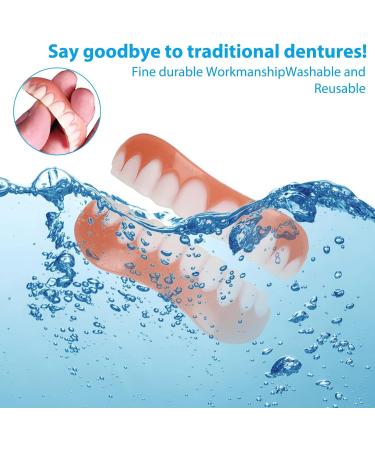 Flipped Warm Veneers Teeth - Complete Artificial Dentures for Plug-In Top & Bottom | International Shipping - Buy Online on GoSupps.com