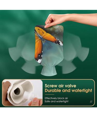 Buy Butterfly Rubber Hot Water Bottle with Lid | Pain Relief Cramps & Foot Warmer - International Shipping - Buy Online on GoSupps.com