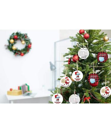 2020 Year of Quarantine Christmas Tree Ornament - Double-Sided Printed Acrylic Decoration for Family & Friends - Buy Online on GoSupps.com