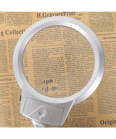 Magnifying Glass Magnifying Glass Lamp with Light and Stand Convertible Folding Design with 2 LED Lamp Magnifier - Buy Online on GoSupps.com