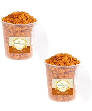 Jaiccha Ghasitaram Roasted Wheat Chiwda 400 GMS |Diwali Holi Rakhi Valentine Christmas Birthday Anniversary Gift for Her Him Mothers Day Fathers Day|