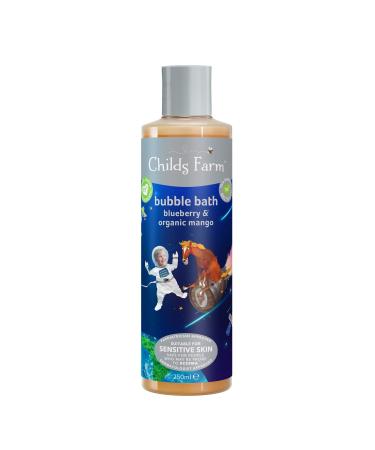 Childs Farm | Kids Bubble Bath 250ml| Blueberry & Organic Mango | Gently Cleanses & Soothes | Suitable for Dry Sensitive & Eczema-prone Skin Blueberry and Mango 250 ml (Pack of 1)