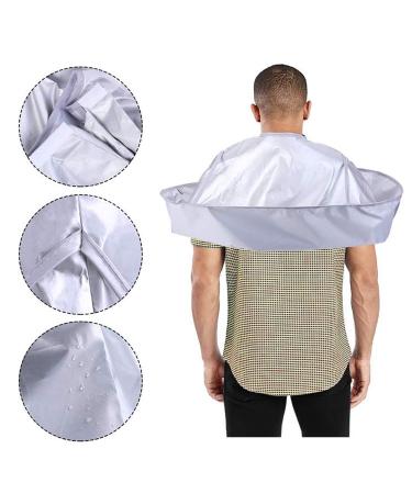 Voarge Hairdressing Cape & Gown - Breathable Haircut Cloth for Adults & Children | Gray Silver - Buy Online on GoSupps.com