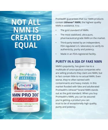 NMN Pro 300 (3 Pack) - Clinically Proven to Raise NAD+ by 38% in 60 Days | 99.5% Pure & Shelf Stable | A+ BBB Rated Since 1988 - Buy Online on GoSupps.com
