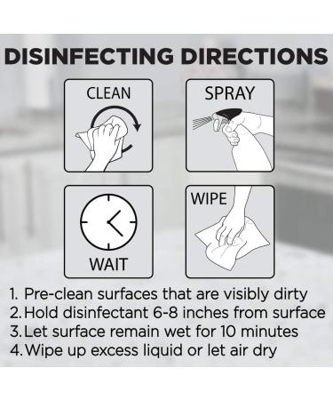 Weiman Granite Disinfectant Cleaner and Polish - 24oz 6 Pack for Granite, Marble, Quartz, Corian, Laminate Countertops - Buy Online on GoSupps.com