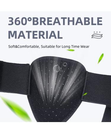 XRUIDI Men's Hernia Belt with Hot/Cold Packs - Inguinal Hernia Support Truss (S/M) - Buy Online on GoSupps.com