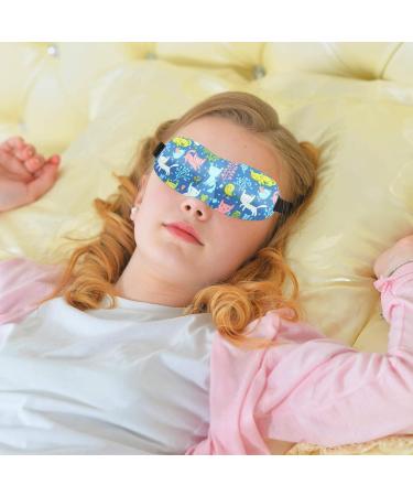 Kids 3D Sleep Eye Mask - Set of 5 | Contoured Cup Design for Comfortable Sleep | Adjustable Strap for Blocking Light | Children's Eye Cover - Buy Online on GoSupps.com