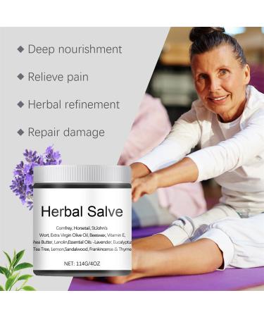 ERMOPATRY Organic Herbal Salve Joint Muscle Bone Cream Intensive Concentrate Cream Comfrey Salve Ointment Skin Soothing Balm for Joint Care Balm Muscle Soreness (2pcs) - Buy Online on GoSupps.com