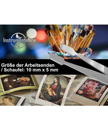 Precision Stainless Steel Stamp Tweezers - 11 cm Straight Tool for Philately & Hobbyists | International Shipping Available - Buy Online on GoSupps.com