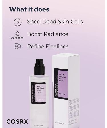Cosrx AHA 7 Whitehead Power Liquid 100ml - Exfoliating Treatment for Clear Skin - Buy Online on GoSupps.com