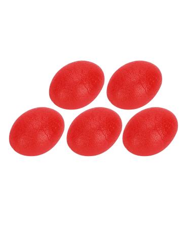 Verdant touch hand massage ball silicone handleball 5 pieces wrist exercise strength training massage handle strength red (25 ) egg shape oval