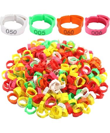 Fenteer 100 St e Adjustable Chicken Rings | 2.8 cm Foot & Leg Rings for Chickens Geese & Ducks - Durable Orange Clip Rings - Buy Online on GoSupps.com