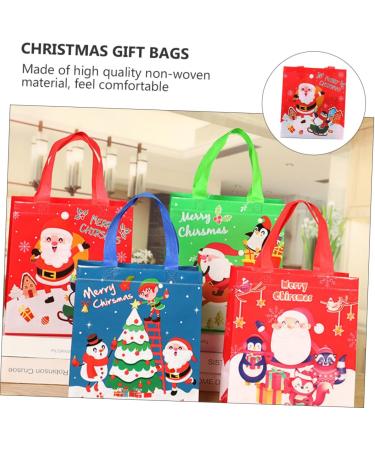 CAXUSD 12pcs Christmas Bag Candy Bags Santa Bags Xmas Candy Bag Non-woven Bags Three-dimensional - Buy Online on GoSupps.com