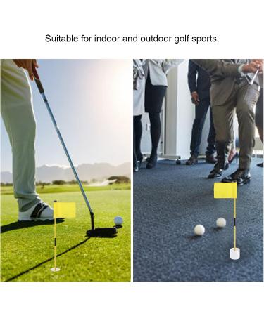 SPYMINNPOO Detachable 2 Section Golf Flagstick with Yellow Flag for Putting Green - Buy Online on GoSupps.com