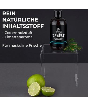 2-in-1 Beard Shampoo - Natural Beard Care & Facial Cleanser | Camden Barbershop Company | Made in Great Britain | 250ml - Buy Online on GoSupps.com