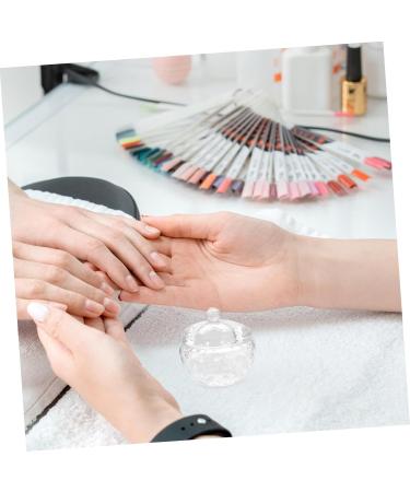 OUNONA Glass Jar Nail Dish with Lid Nail Art Liquid Holder Nail Cups with Lids Dappen Dish Nail Art Accessories Manicure Nail Dish Cup Nail Accessories Nail Powder Wedding Glass - Buy Online on GoSupps.com
