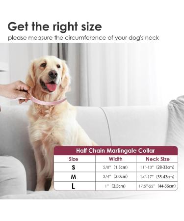 Martingale Dog Collar with Reflective Nylon Padded Half Choke with Side Release Buckle Dog Choke Collar for Medium Large Dogs Dog Training Collar (M black) M black - Buy Online on GoSupps.com