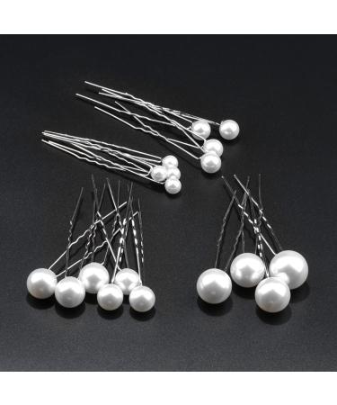 Buy Ityoos 18-Piece Wedding Pearl Hairpins | Bridal Beads Hair Accessories for Stunning Bridal Hairstyles - Buy Online on GoSupps.com