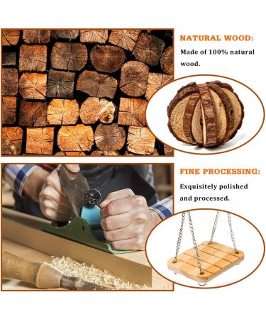 Sofier Natural Wooden Hamster Chew Toys Set - Ideal for Syrian Hamster, Rats, Guinea Pigs, and More! - Buy Online on GoSupps.com