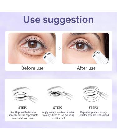 Ninnyi Eye Cream Anti Aging with Rolling Ball Under Eye Repair Cream for Wrinkles Puffy Eyes Lines Dark Circles(20g) - Buy Online on GoSupps.com