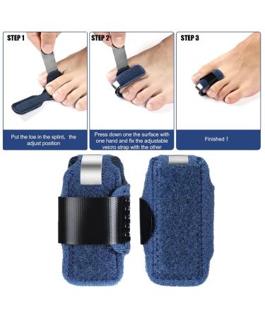 Linxiu 2-Piece Toe Rail Hammer & Toe Extenders for Broken & Claw Toes - Smooth Support for Toe Alignment | International Shipping Available - Buy Online on GoSupps.com
