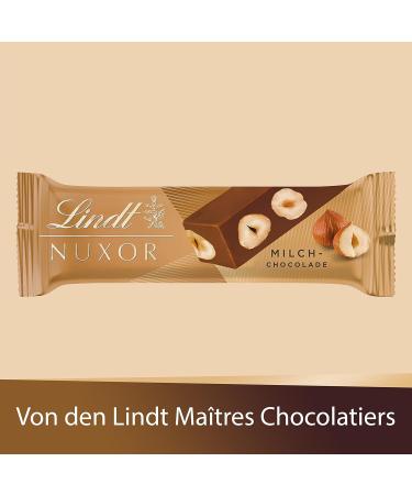 Lindt Nuxor Milk Chocolate Bars | 36 x 33g Creamy Gianduja with Roasted Hazelnuts | Perfect Chocolate Gift | International Shipping Available - Buy Online on GoSupps.com