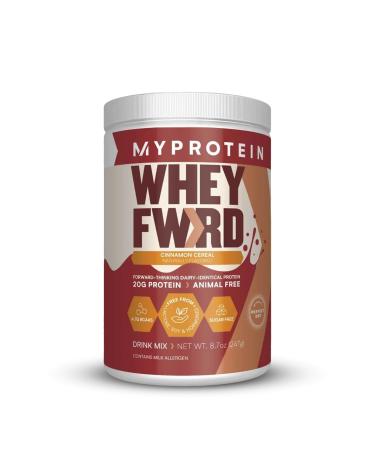 Myprotein Whey Forward Animal-Free Protein Powder 1.09 Lbs (20 Servings) Cinnamon Cereal 20g Protein & 4.7g BCAA Per Serving Lactose and Sugar Free Protein Shake for Muscle Strength & Recovery
