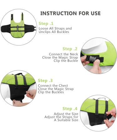 Queenmore Dogs Wowers RipStop Dog Lifeguard Vest - Perfect for Kayak Swimming - Medium Small Large - Knuffelwuff Wallpasters - Green - Buy Online on GoSupps.com