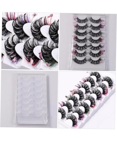 minkissy 7 Pairs False Eyelashes Fluffy Eyelashes Colored Eyelashes Fake Lashes Women Lashes with Color Lash Extension Fake Eyelash Individual Lashes Dense Extend Artificial Fiber - Buy Online on GoSupps.com