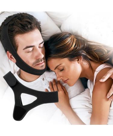 Snoring Chin Strap by KELIHAWK Chin Strap Sleep Devices Snore Sleep aid Sleep Aid Device Snoring Solution Stop Snoring for Men and Women Have A Best Night Black