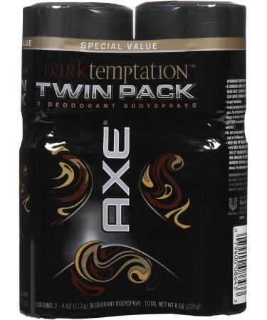 AXE Dark Temptation Body Spray for Men 4 oz - 2 Pack - Buy Online on GoSupps.com