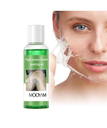 Peeling Oil for Dark Skin Green Peeling Oil Extra Strength Extra Strong Peeling Oil for Hand Feet and All Body Chemical Peel for Face at Home 110ML/3.88Oz (1 PCS)