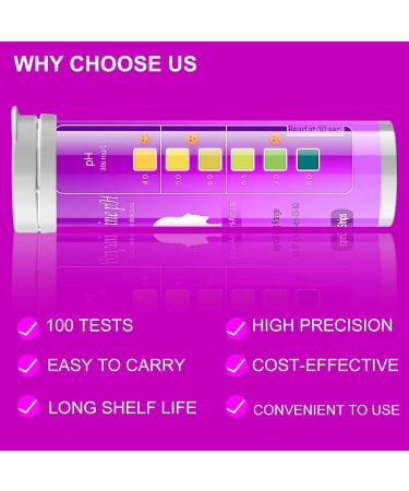 Feminine pH Test Strips for Vaginal Health - 100 Strips for Acidity & Alkalinity - Buy Online on GoSupps.com