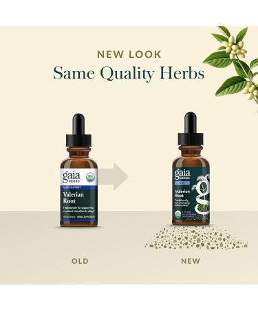 Gaia Herbs Valerian Root - Stress & Sleep Support - Organic Liquid Vegan Health Supplement for Calming Support - Valerian Extract - Herbal Formula - Dairy Soy & Gluten Free - 1 oz - Buy Online on GoSupps.com
