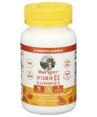 Mary Ruth's Vitamin D3 Gummies 60 CT - Buy Online on GoSupps.com