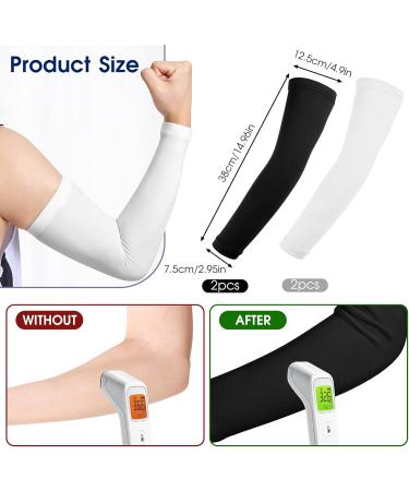 MOZEAT LEN 4-Pack Unisex Armrest Sun Protection Sleeves - UV Protection Breathable Slipproof Arm Warmers for Basketball Volleyball Cycling & Running - Buy Online on GoSupps.com