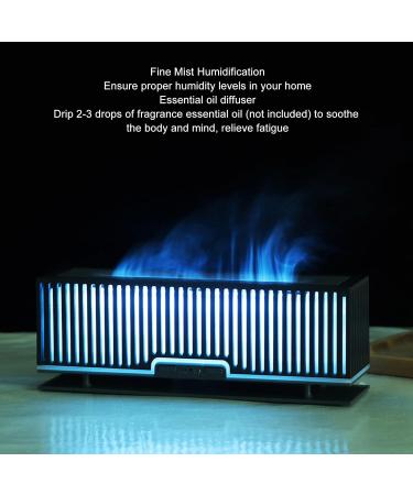 Haofy 200ml Flame Aromatherapy Diffuser & Humidifier - Ultra Fine Mist Cozy Light Effects US Plug - Perfect for Home & Office - Buy Online on GoSupps.com