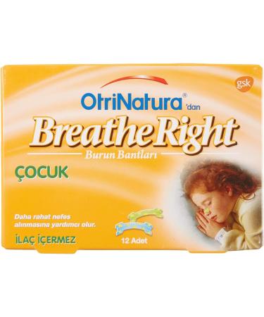 Breathe Right Kids Nasal Strips - 12 Strips (1 Box) | Pediatric Nasal Congestion Relief - Buy Online on GoSupps.com