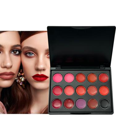 G n rique Lipstick Palette Buildable Lip Color Blendable & Lightweight Mouth Stain Matte Texture Lip Balm Palette for Dating Business Trips and Everyday Use