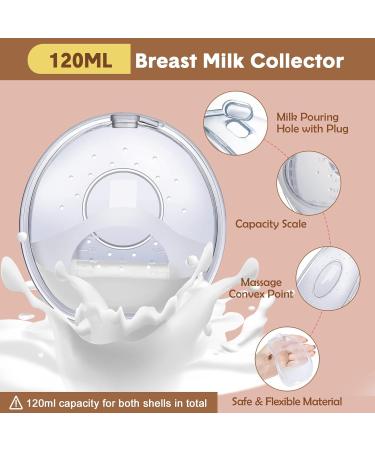 Lictin Breast Shells 2PCS Milk Collector Set | Silicone Nursing Cups for Breastfeeding | Includes 20 Breast Milk Storage Bags | Reusable and Leakproof - Buy Online on GoSupps.com