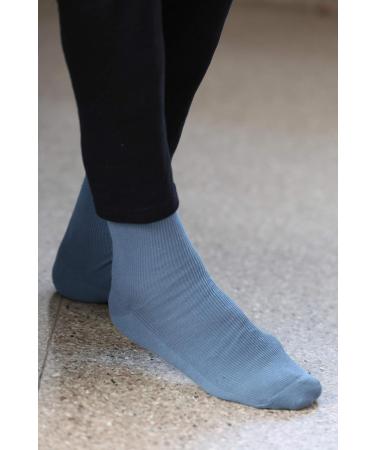 Diabetic Elastic Cotton Socks for Swollen Feet | Men & Women 10-11.5 | Black - Buy Online on GoSupps.com