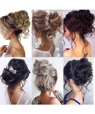 Claw Messy Bun Hair Piece Clip w/ Wavy Curly Chignon - Buy Online on GoSupps.com