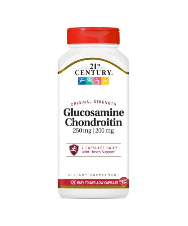 21st Century Glucosamine 250 mg Chondroitin 200 mg  Original Strength 120 Easy to Swallow Capsules