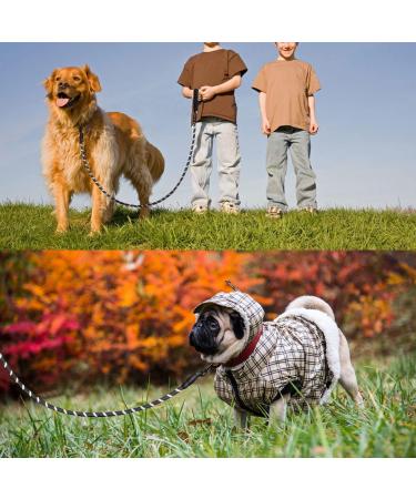 DOKI 5.3FT Black Dog Lead | Soft Padded Handle | Highly Reflective Leash for Small, Medium, and Large Dogs - Buy Online on GoSupps.com