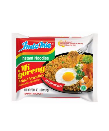 Indomie Mi Goreng Instant Stir Fry Noodles, Halal Certified, Original Flavor, 3 Ounce (Pack of 30) 3 Ounce (Pack of 30) Original