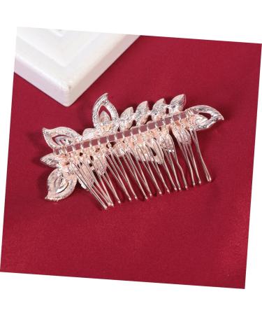 Angoily 1pc Bridal Headdress Pearl Accessories Diamond Hair Comb Insert Hair Comb Wedding Hair Accessories Headwear Tiara Rhinestone Hair Comb Bride European and American Hairpin - Buy Online on GoSupps.com
